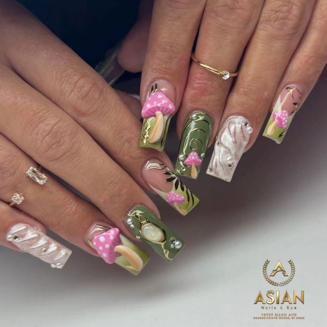 halloween nail art design